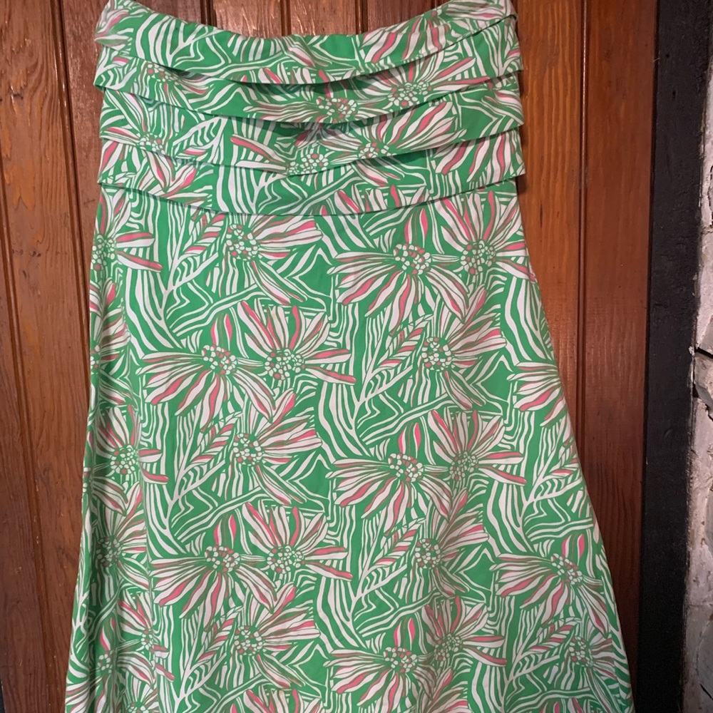 Lily Pulitzer Strapless Dress SZ M
